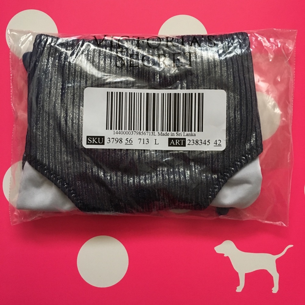 NWT PINK VS Lace-Up Cheekster Swim Bikini Bottom - Picture 4 of 6